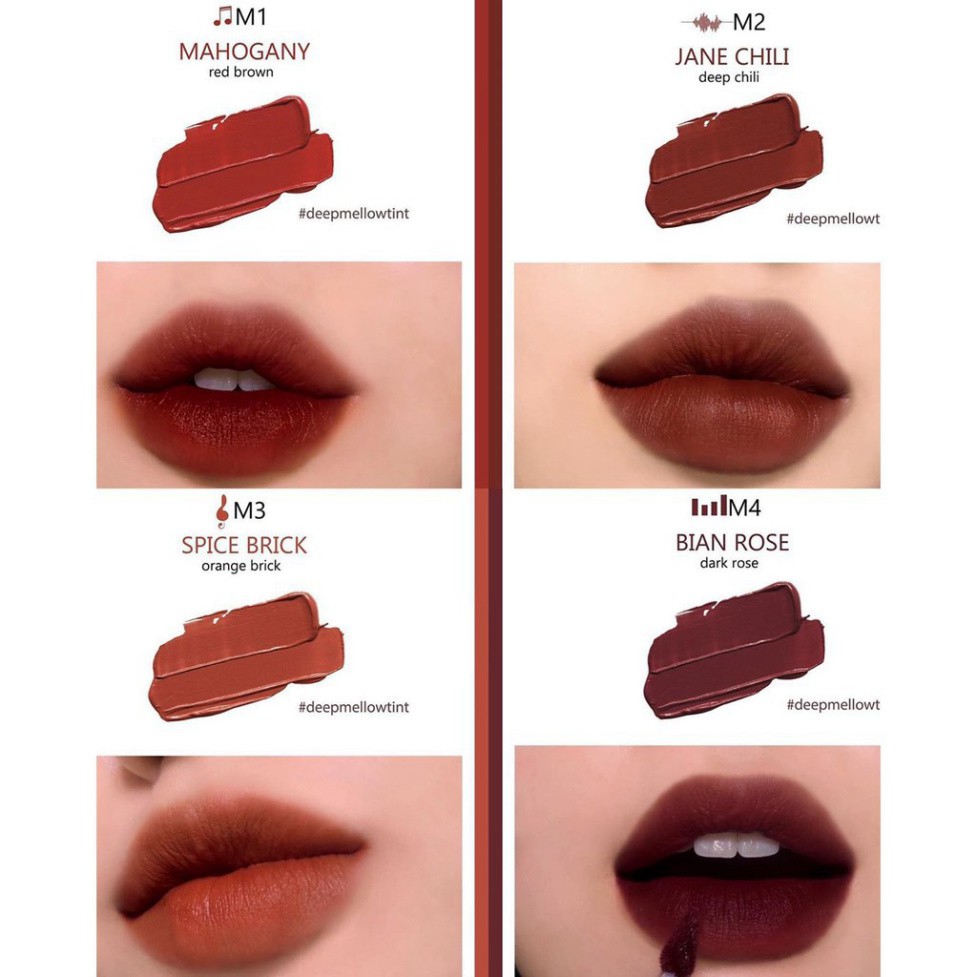 [khoivu]  Full màu-Son Kem Merzy Bite The Beat Mellow Tint M2, Son Merzy M2 64 | BigBuy360 - bigbuy360.vn