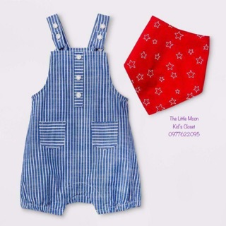 XD- Sét yếm kèm khăn Cat&Jack size 0/3m-24m