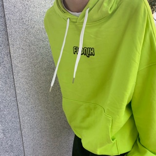 F Hoodie - Neon Green