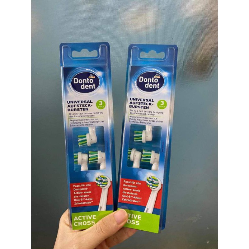 Hàng Đức Đầu thay bàn chải điện Dontodent Active Cross 3 đầu