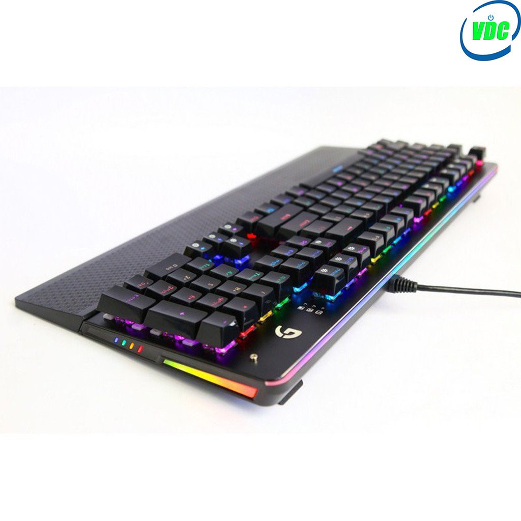 Bàn phím cơ gaming Fuhlen Subverter led RGB - Blue Switch Black - Led 20 chế độ siêu sáng - Ninza phân phối - BH 2 năm