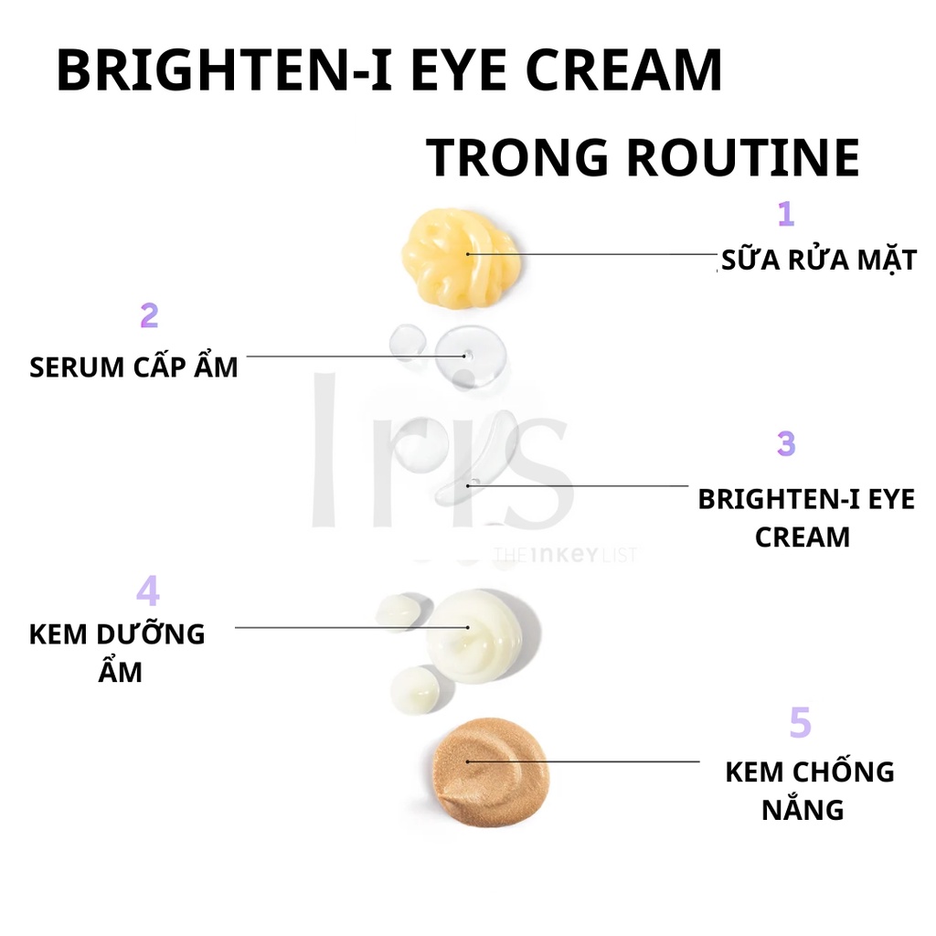 ✅ Kem dưỡng mắt Brighten-I Eye Cream 15ml - The INKEY List (BILL CANADA)