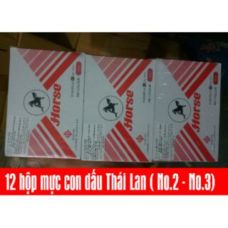 Hộp mực con dấu - Tampon mực dấu Horse Thái Lan