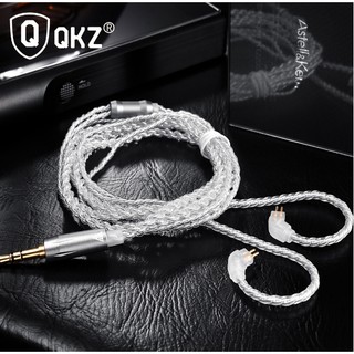 Cáp mạ bạc QKZ 2P 0.75mm cho QKZ VK1 VK2 VK6 KZ ES4 ZST ED12 ZS3 ZS5 ZS6...