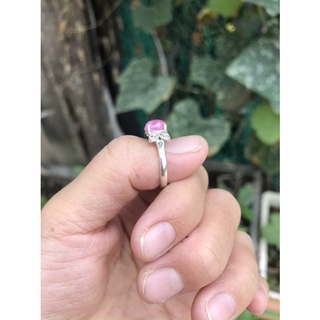 dây chuyền bạc ta tinh thể đá ruby yên bái