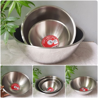Combo 2 thau 24cm+ 1 thau 30cm Inox Zebra Cao Cấp