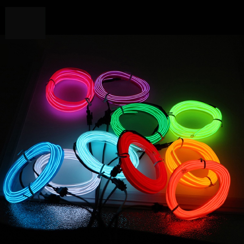 3M Dây đèn led đơn sắc ánh sáng lạnh trang trí viền táp-lô nội thất ô tô, xe hơi tiện dụng