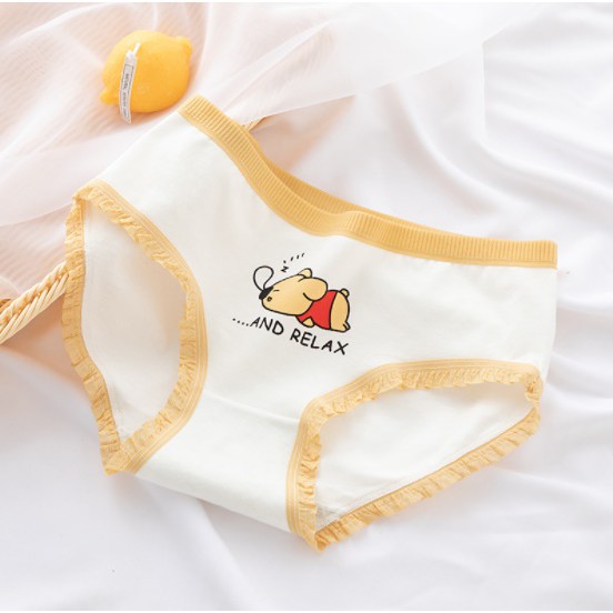 [Mã WAMT2405 giảm 10K đơn 0K] Set 4 Quần Lót Gấu Pooh Vàng Chất Cotton Mềm Kháng Khuẩn - QL36 | BigBuy360 - bigbuy360.vn