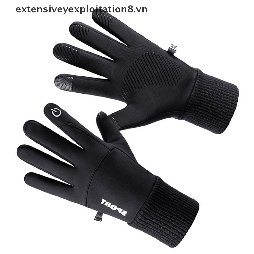 Găng Tay Chạy Xe Đạp / Trượt Tuyết Giữ Ấm Chống Trượt / Thấm Nước Có Thể Chạm Màn Hình Cảm Ứng Dành Cho Nam