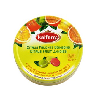 Kẹo Ngậm Trái Cây Vị Cam Chanh hiệu Kalfany hộp 150g