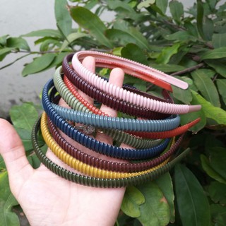 Bờm cài tóc lượn sóng màu bóng