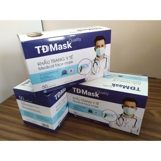 Combo 3 hộp Khẩu trang TĐ kháng khuẩn 4 lớp hàng Xuất khẩu