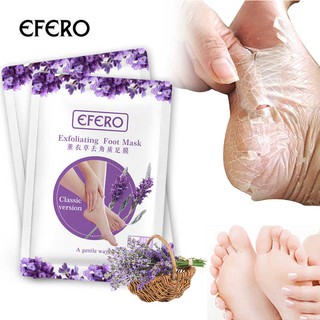 Mặt nạ ủ tẩy da chết bàn chân EFERO chiết xuất hoa oải hương loại bỏ vết chai/nứt gót chân