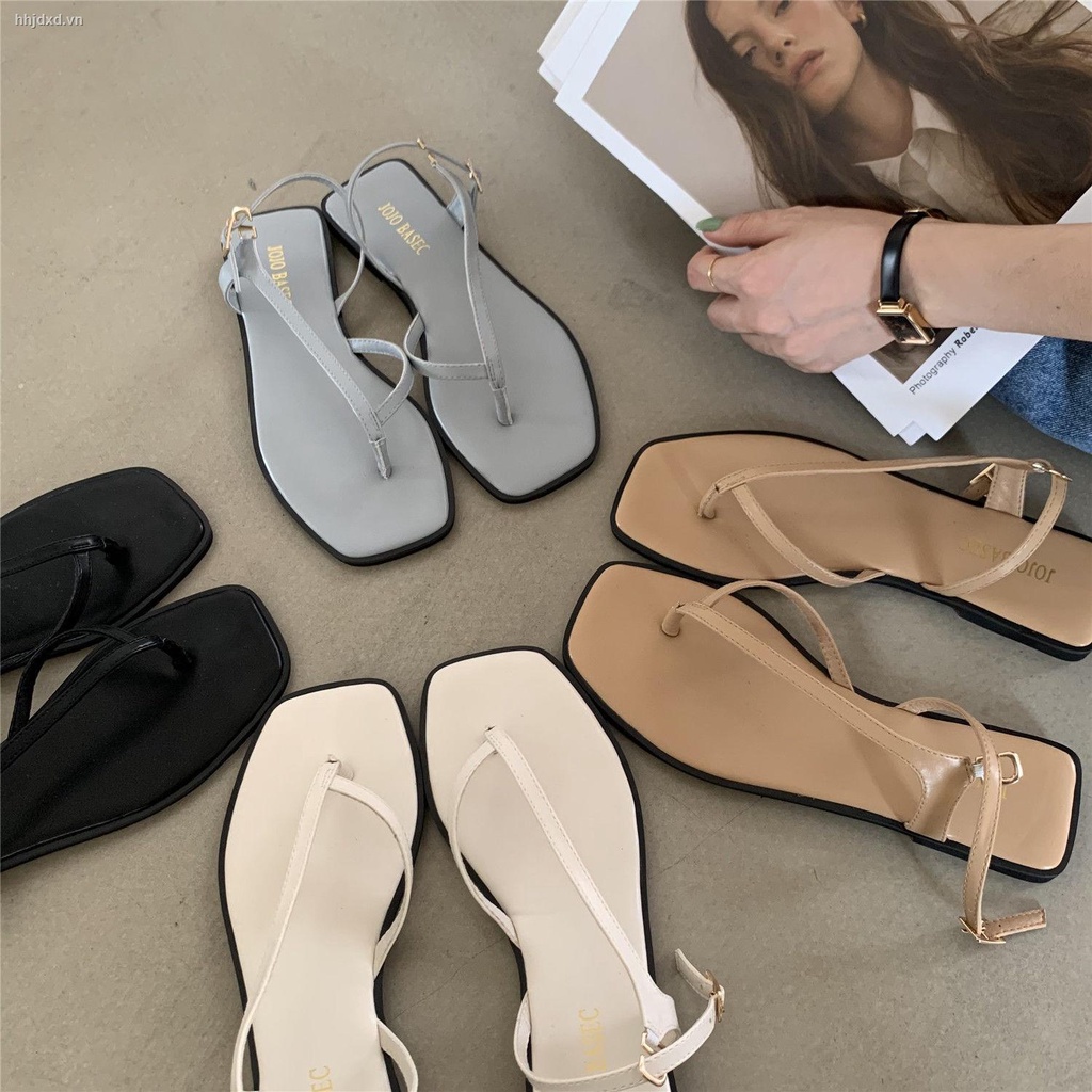 Giày Sandal Đế Bệt Mềm Phong Cách Hàn Quốc Thời Trang Mùa Hè Dành Cho Nữ 2021