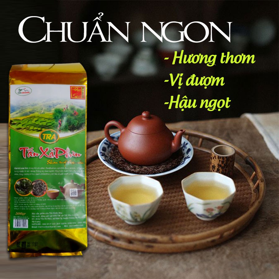 Trà shan tuyết Hà Giang loại ngon 1kg. sản xuất từ trà cổ thụ di sản Hoàng Su Phì. Trà Chiến Hảo
