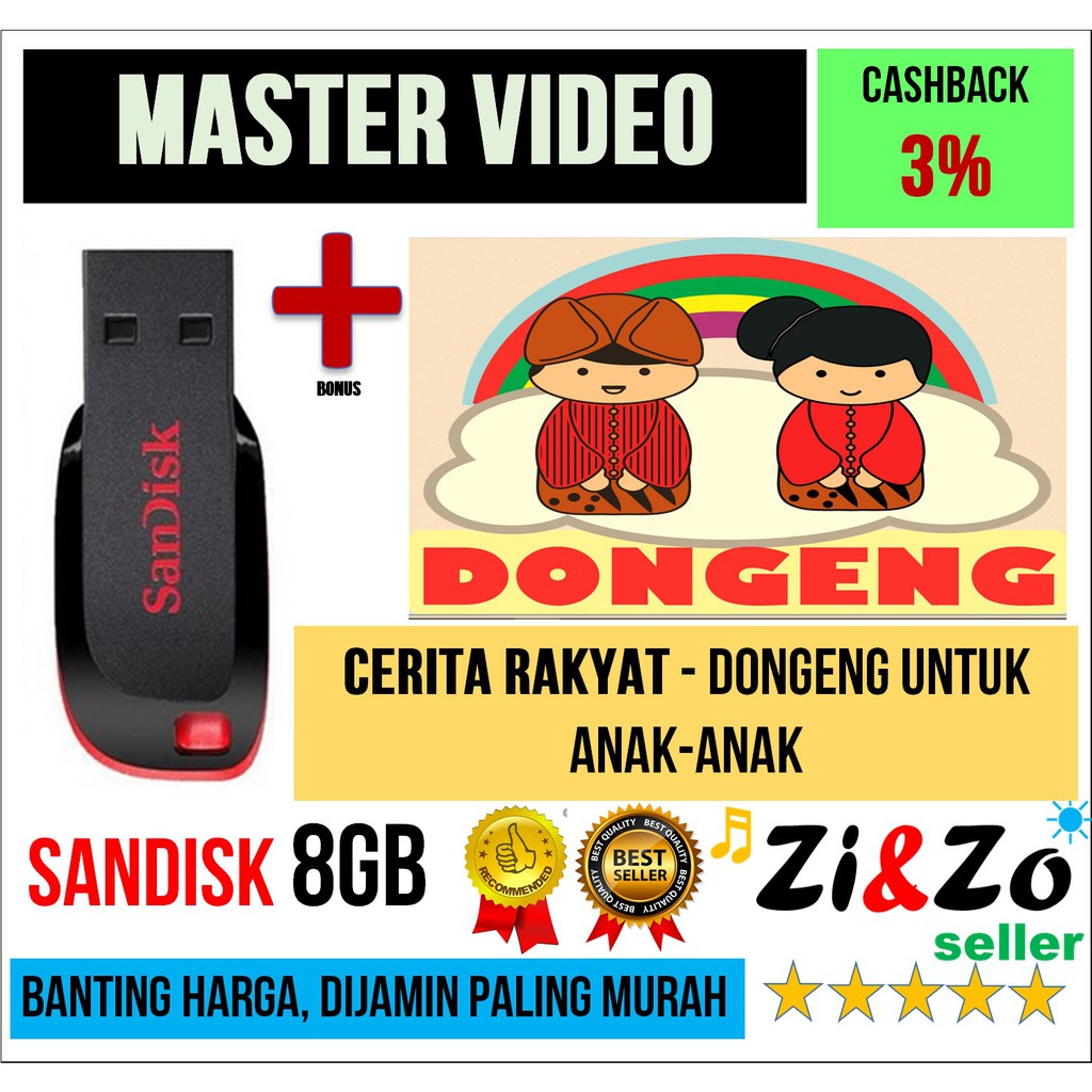 Usb 8GB Sandisk Bonus MP4 câu chuyện cổ tích cho trẻ em