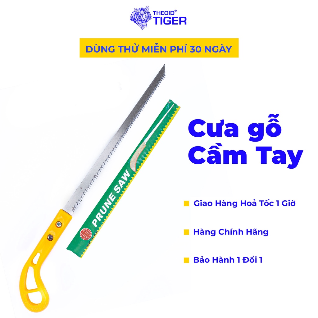 Cưa Gỗ Cầm Tay Mini Cán Nhựa Theoid Tiger lưỡi cưa gỗ sắc bén cắt ngọt - Bảo hành 1 đổi 1