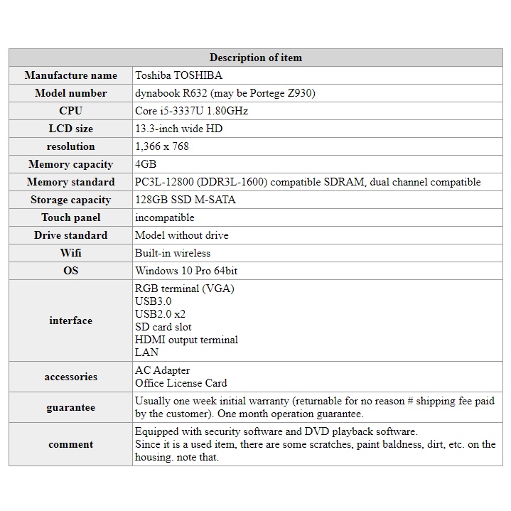 Laptop giá rẻ , Toshiba  R632, Core i5, Ram 4GB. Tặng OFFICE 365, ZOOM | BigBuy360 - bigbuy360.vn