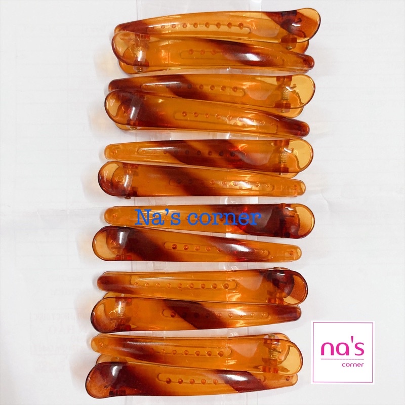 [RẺ ĐẸP] Kẹp mỏ vịt nhựa đen bóng size Đại dài 12cm đẹp sang trọng