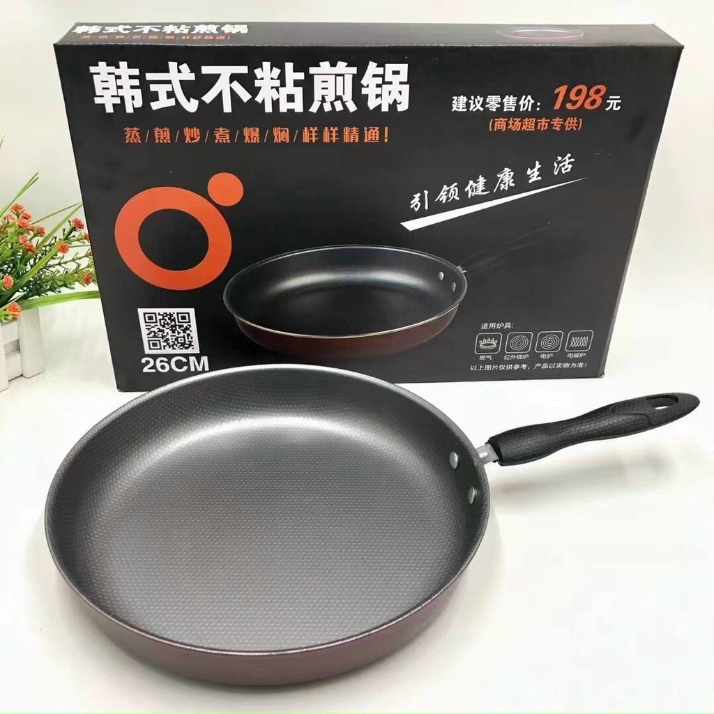 Chảo chống dính 26cm full box cao cấp, chảo chống sâu lòng nấu bếp từ bếp điện bếp gas an toàn hiệu quả | TP028