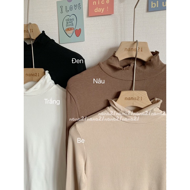 Áo thun cổ 3 phân bèo