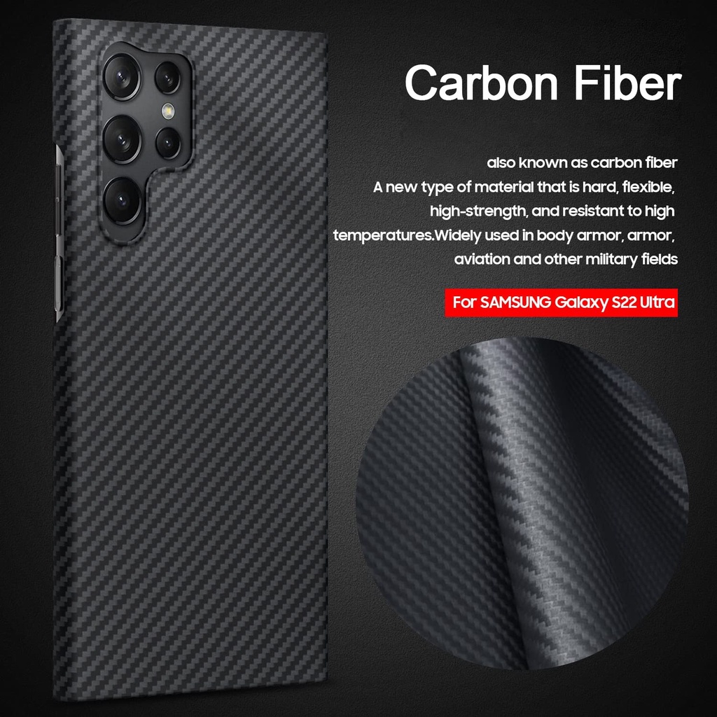 Ốp Điện Thoại Sợi Carbon Siêu Mỏng Cho Samsung Galaxy S23Plus Samsung S23 Ultra