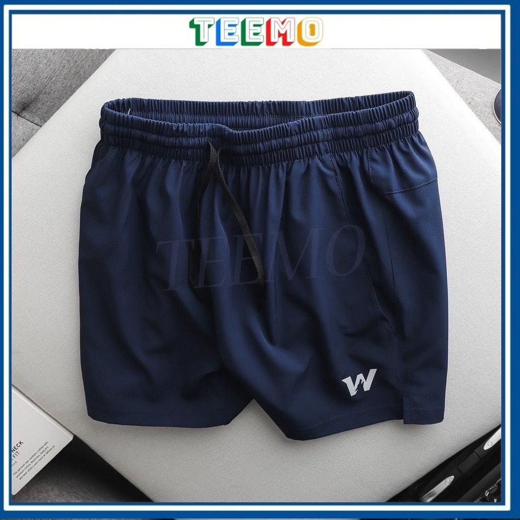 Quần short W phong cách thể thao dành cho nam, quần cộc đùi nhiều màu