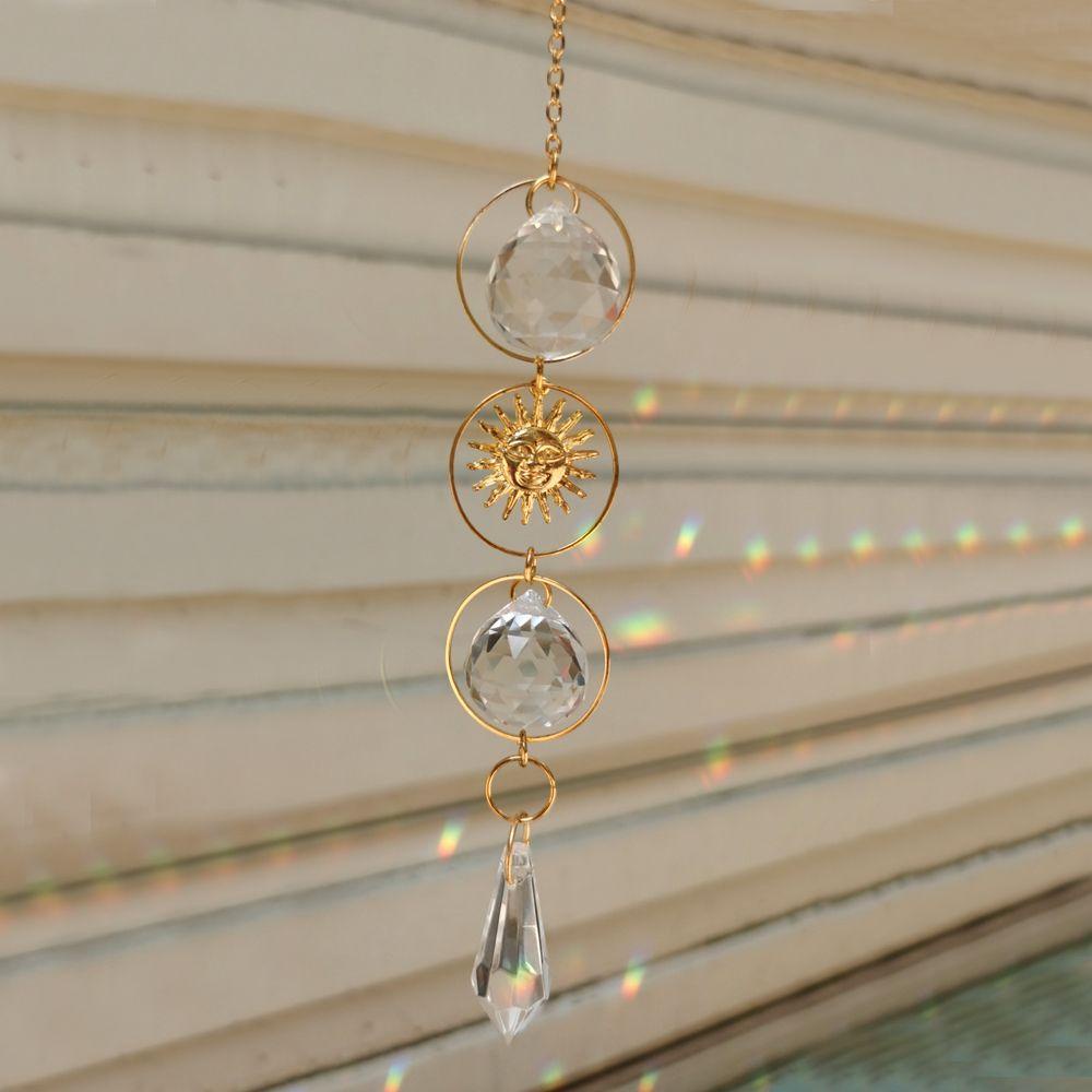 Mặt Dây Treo Tường Hình Mặt Trời Nhiều Màu Trang Trí Nhà Cửa