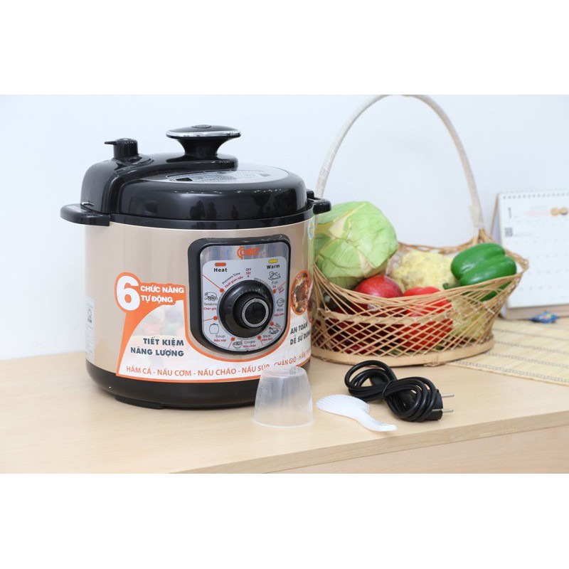 🥘𝙁𝙍𝙀𝙀𝙎𝙃𝙄𝙋🥘Nồi áp suất điện Comet CM6150 5.0L( HÀNG CHÍNH HẢNG)