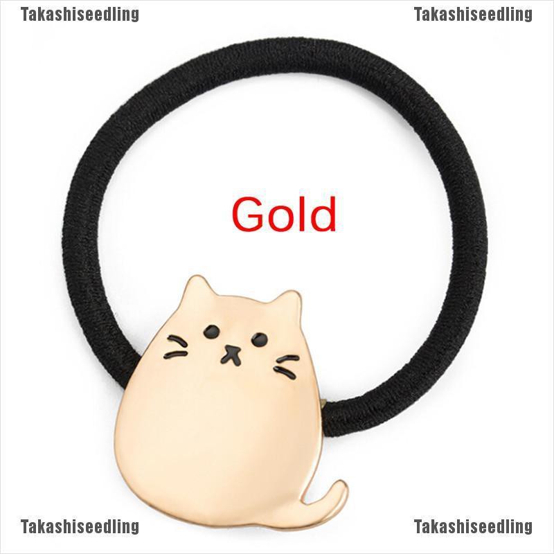 Dây Buộc Tóc Co Giãn Hình Mèo Dễ Thương