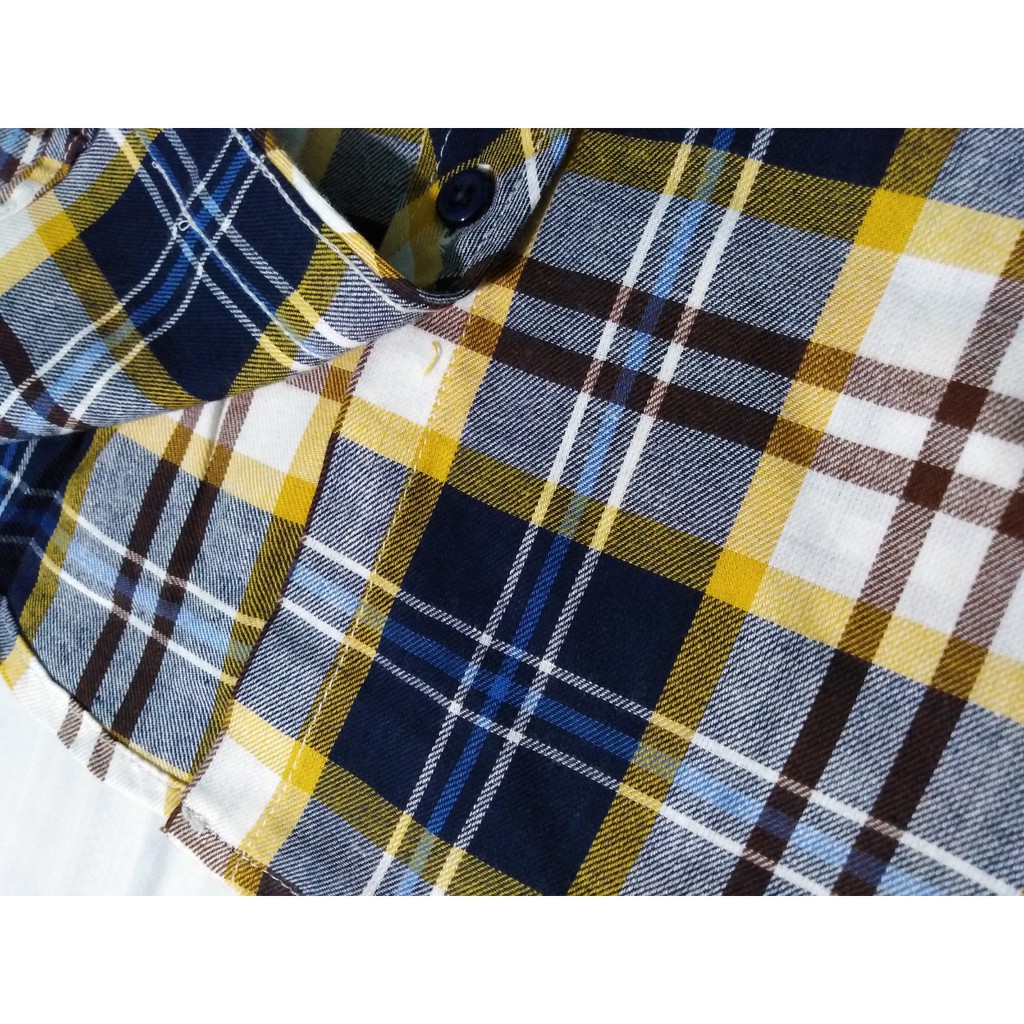 [Hàng Quảng Châu Cao Cấp] Áo Sơ Mi Nữ Flannel Ngắn Tay Kẻ Sọc Caro