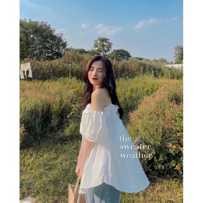 [HÀNG SẴN]ÁO THÔ TRỄ VAI TAY BỒNG”MIMI” siêu xinh