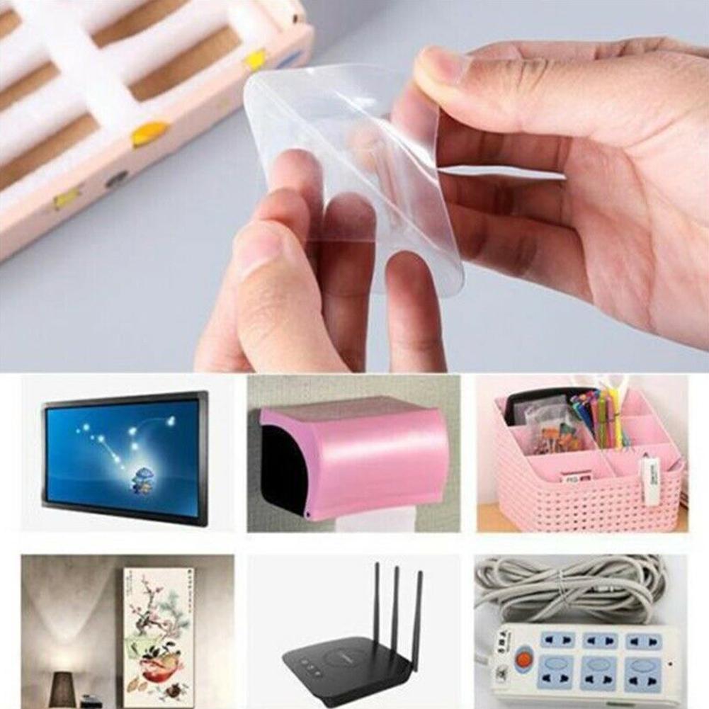 Set 20 móc treo đồ trong suốt dán tường đa năng tiện dụng