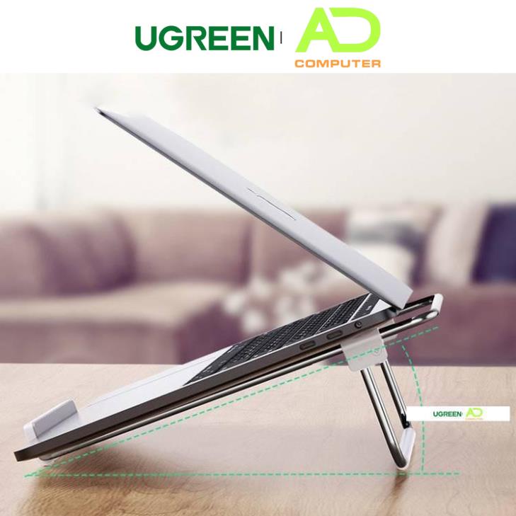 Giá đỡ laptop UGREEN LP230 Khung gấp gọn, thiết kế siêu nhẹ - Dễ dàng điều chỉnh độ cao - Hàng chính hãng