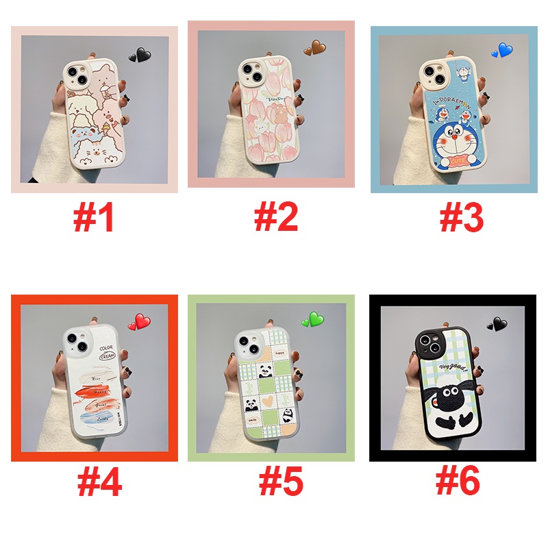 Cartoon Doraemon Silicone Phone Case For iPhone 6 6s 6 Plus 6s Plus 7 8 7 Plus 7 Plus iPhone 13 14 14 Pro Max Shockproof Soft Cover