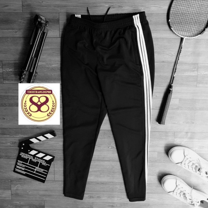 Quần 3 sọc nam nữ, chạy viền đẹp mắt, phom 45-85kg thoitrangdep.88