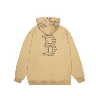 Áo Hoodie Cotton Tay Dài In Chữ Sau Lưng Thời Trang Cho Cặp Đôi MLB /,,