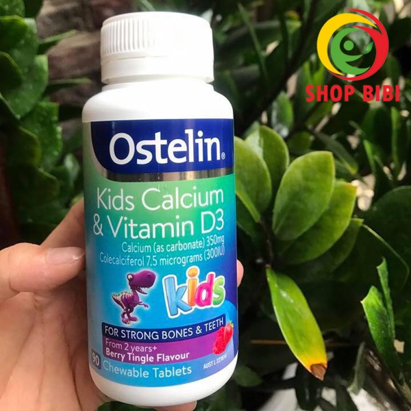 Canxi Kid Ostelin 90 viên Cho Bé từ 2 tuổi