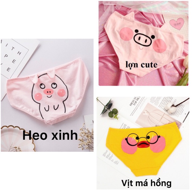 Lẻ và Combo 3 quần hoạt hình cute 🐷🌸🐣🍀 | BigBuy360 - bigbuy360.vn