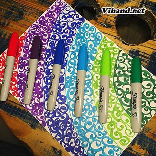 Bút lông ngòi dẹp đánh dấu lên mọi bề mặt Sharpie Chisel Tip