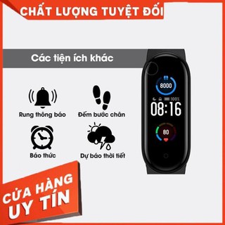 Đồng hồ thông minh M6 theo dõi sức khỏe, tập luyện thể thao, đo nhịp tim, pin trâu [BH 6 tháng]