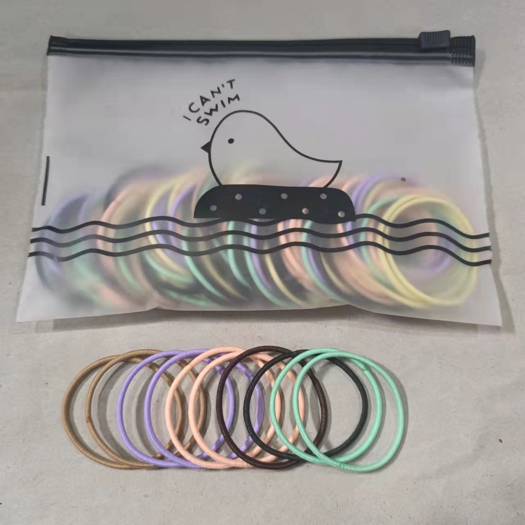 Set 100 Dây Buộc Tóc Co Giãn Thời Trang Hàn Cho Nữ