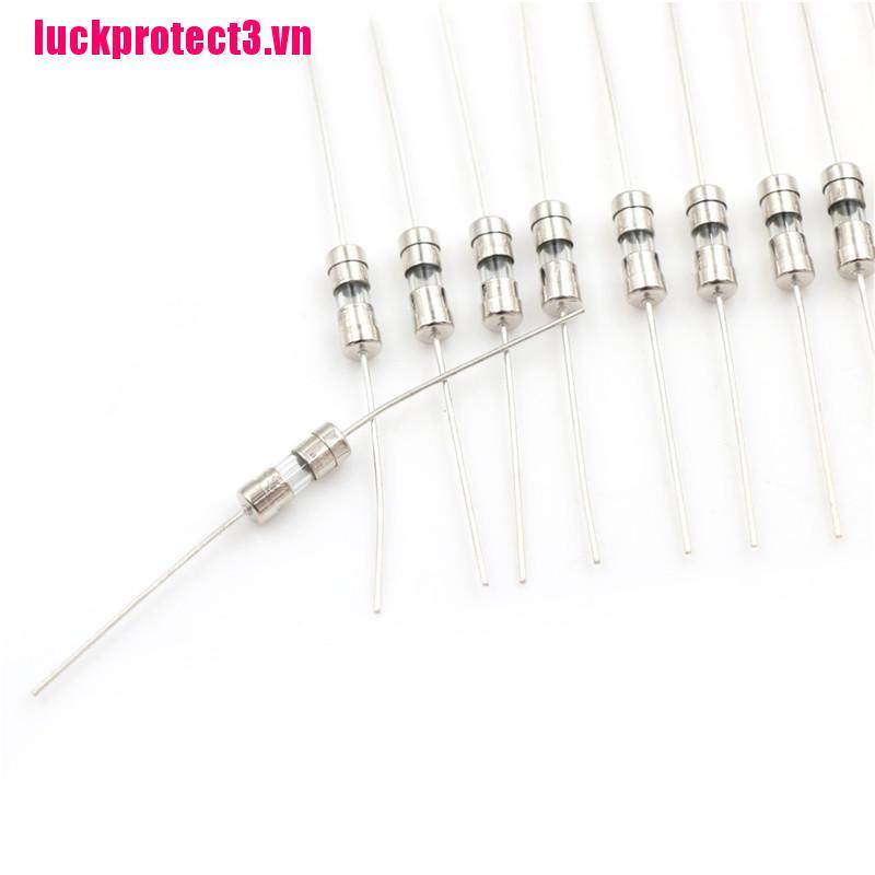 AXIAL Set 10 Cầu Chì Ống Thủy Tinh 3.6x10mm 250v F1A / 1.5a / 2a / 3a / 5a