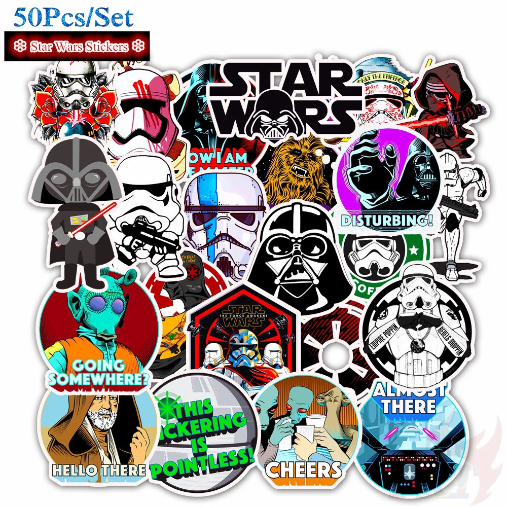 ❉ Star Wars Series 02 Stickers ❉ 50Pcs/Set Movie Cartoon DIY Fashion Mixed Doodle Decals Stickers