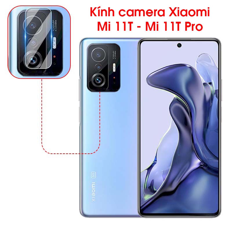 Kính Cường lực camera Xiaomi Mi11T Mi11T Pro Qstore, Sợi thủy tinh trong suốt, cứng, chống xước camera