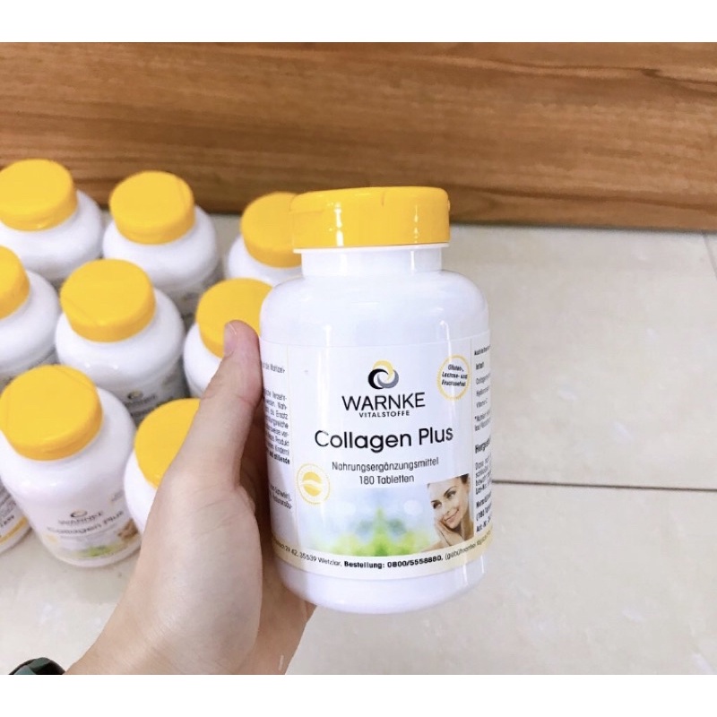 Collagen mit Hyaluronsaure Warnke 750mg - 120 viên - Hàng nội địa Đức 🇩🇪