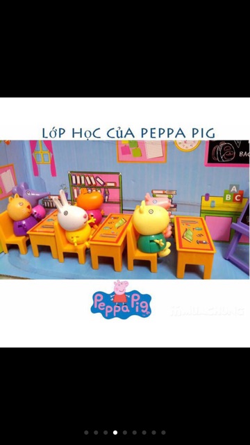 Đồ chơi lớp học peppa pig 21 món