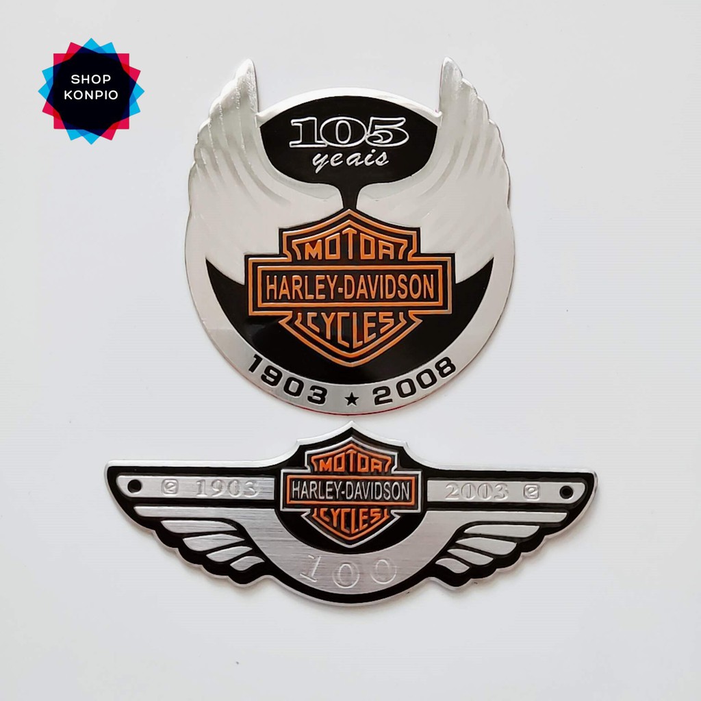 Tem Logo Cánh Chim Harley Davidson Bằng Nhôm Cao Cấp Chống Thấm Nước, Chịu Nhiệt