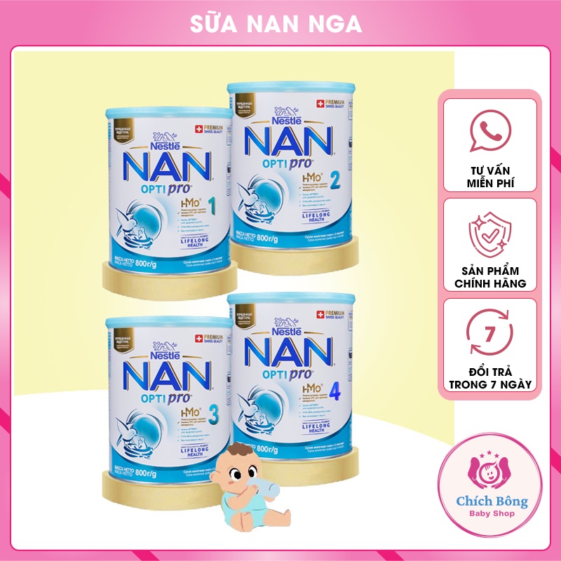 Sữa Nan Nga HMO đủ số 1 2 3 4 800g