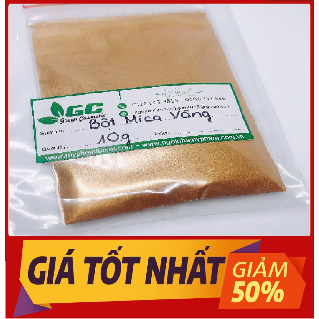 10G Mica nhũ vàng